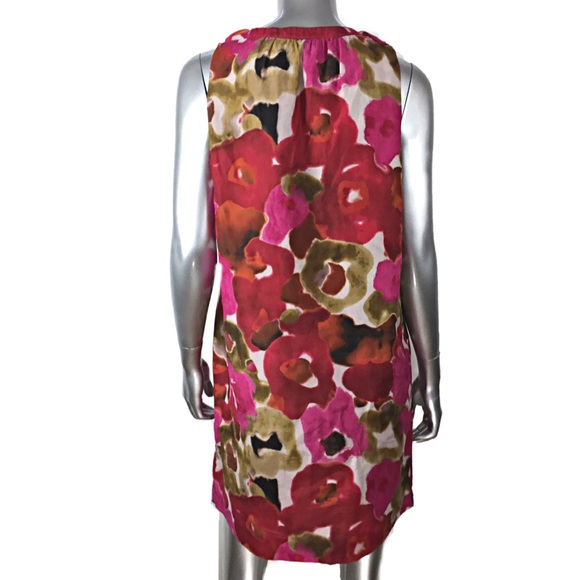 COPY - Loft Ann Taylor Pink Floral Shift Dress LP - Picture 2 of 4